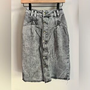 Free People denim skirt